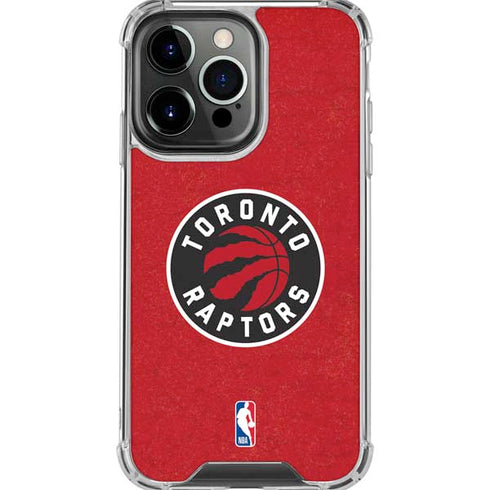 NBA Toronto Raptors Distressed iPhone 16 Pro Max Clear Case